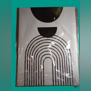 Contemporary Framed art NEW art deco home decor office black white 11x15